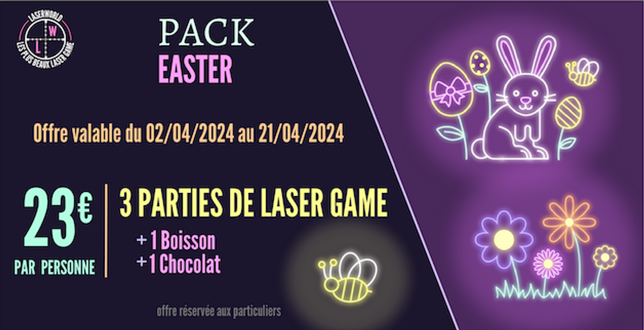 La Vache Noire Arcueil Laser World Laser Game Pâques Easter Avril