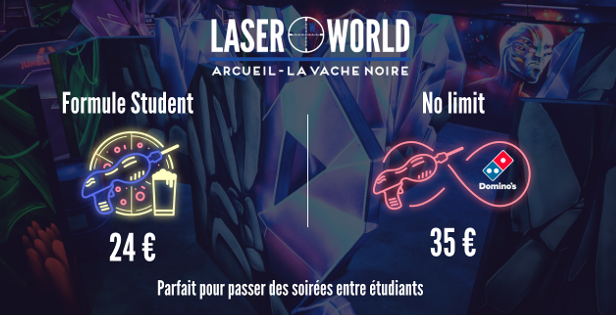 La Vache Noire Arcueil Laser World Offre Spéciale Étudiants Pack